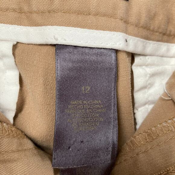 Liz Claiborne Sloane Women's Tan Capri Pants Size 12 Cotton/Spandex - Picture 7 of 7